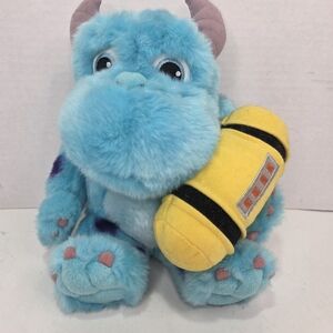 Disney Store Monsters Inc Sully Kid With Scream Can Canister Plush 10”